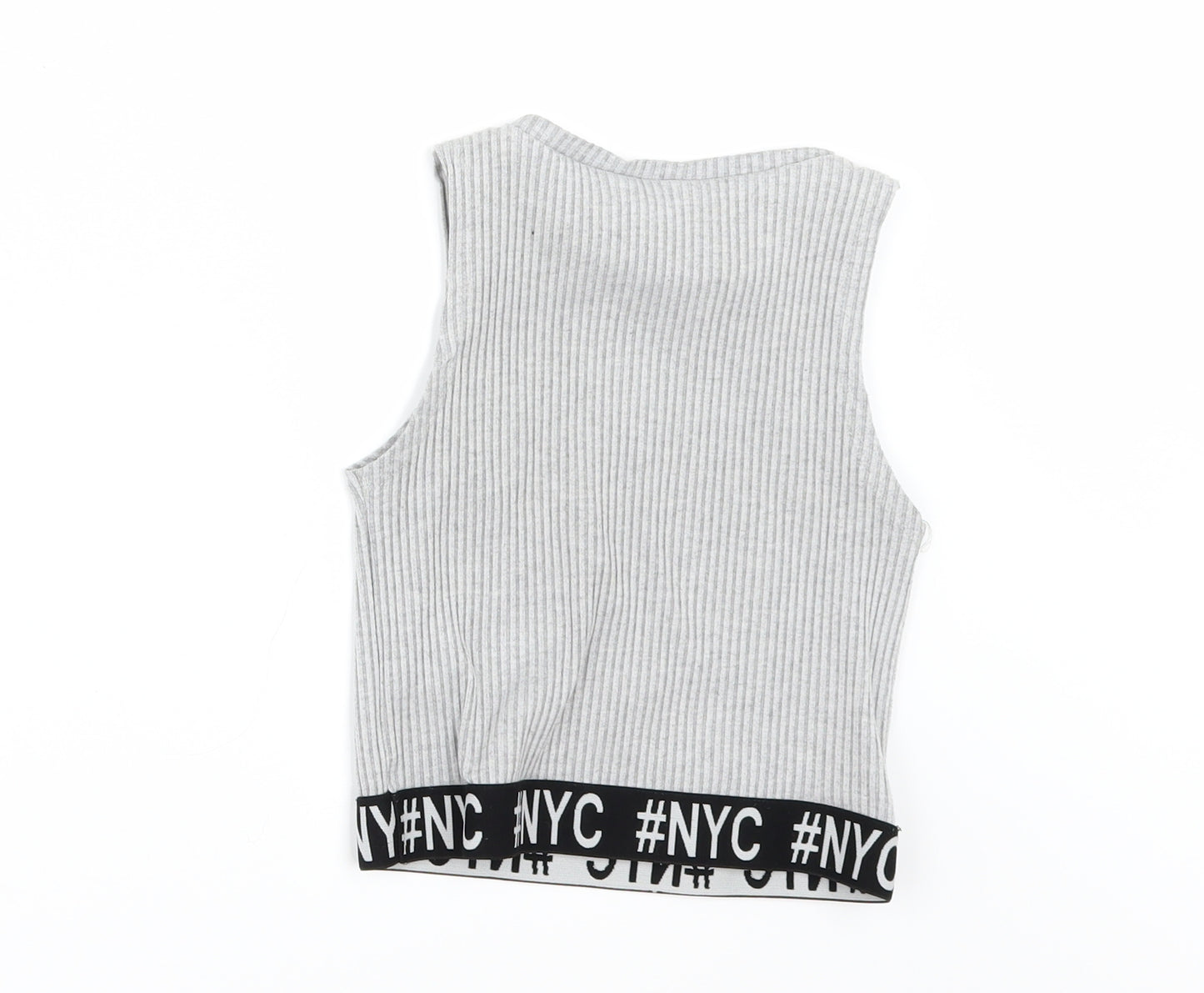 Primark Girls Grey   Basic T-Shirt Size 9-10 Years