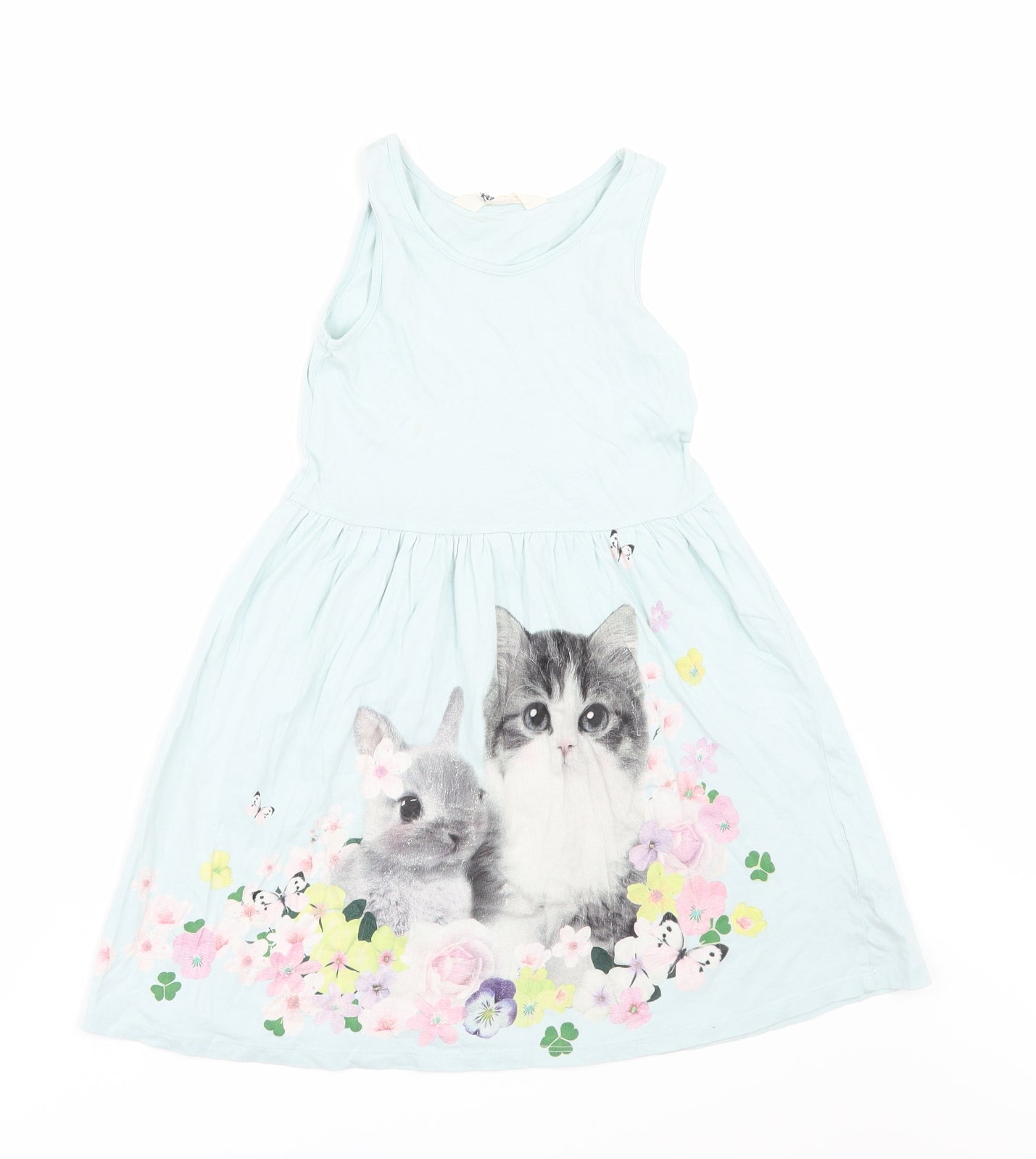 H&M Girls Green   A-Line  Size 7-8 Years