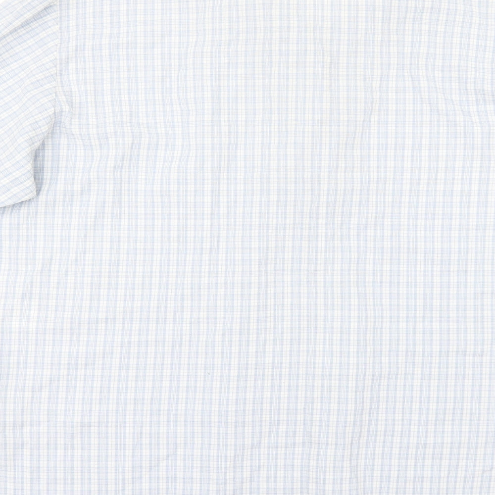 Jumpers Womens Blue Check  Tunic Button-Up Size M