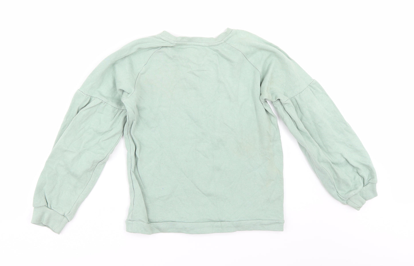 George Girls Green   Pullover Sweatshirt Size 10-11 Years