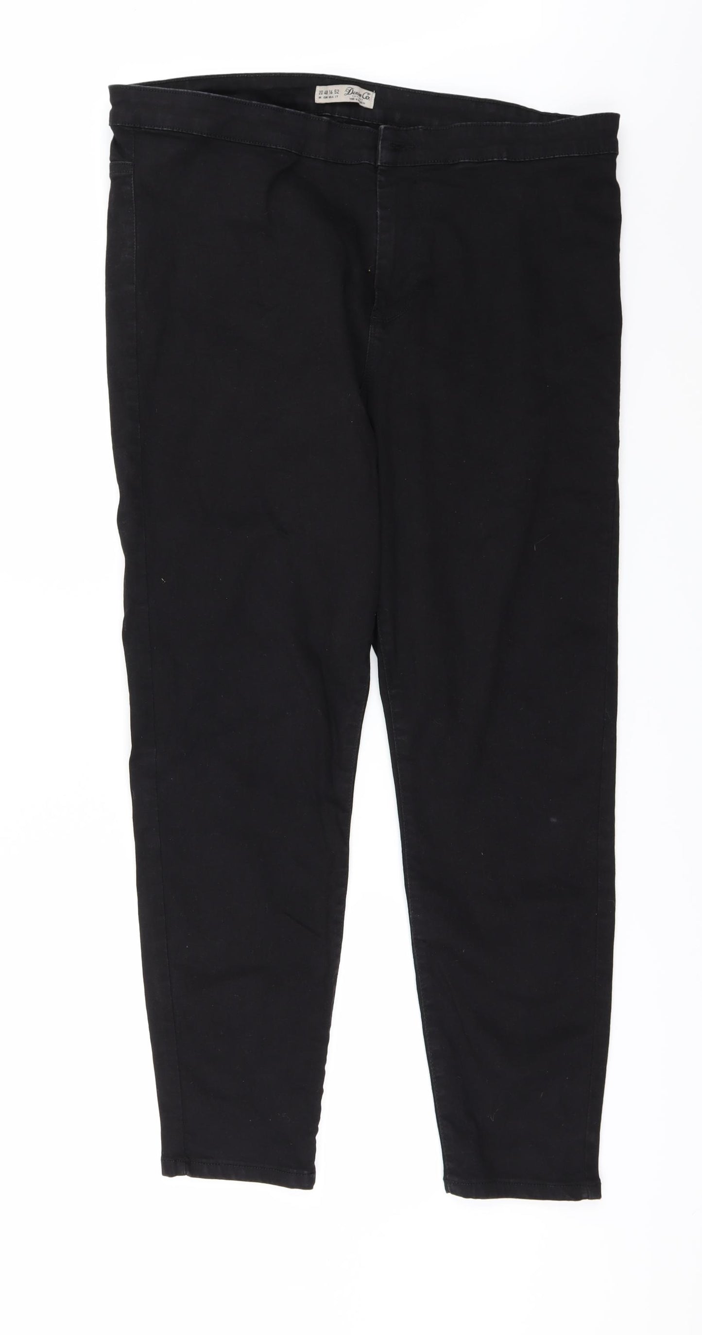 Denim & Co. Womens Black  Denim Skinny Jeans Size 20 L28 in
