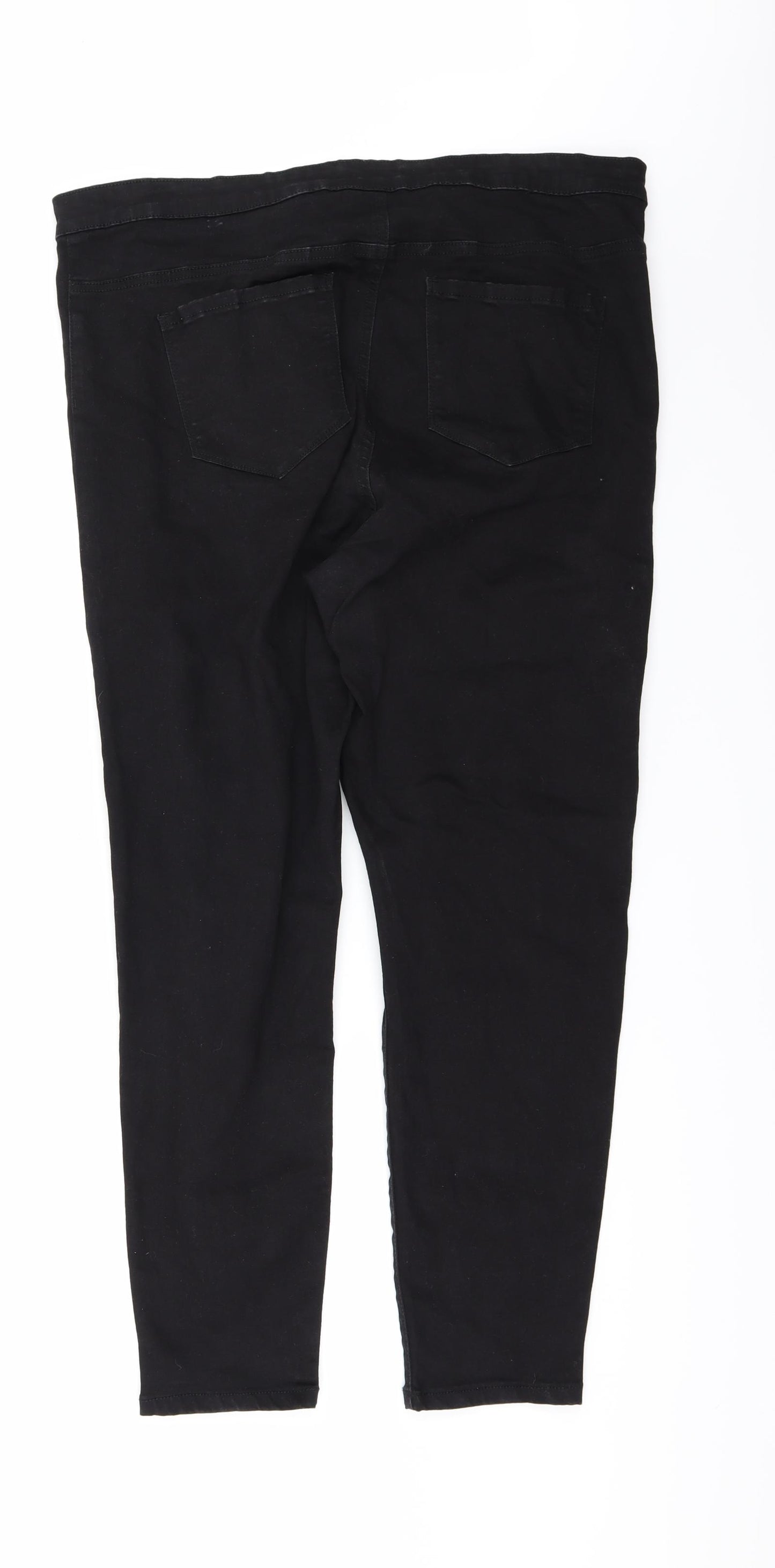Denim & Co. Womens Black  Denim Skinny Jeans Size 20 L28 in