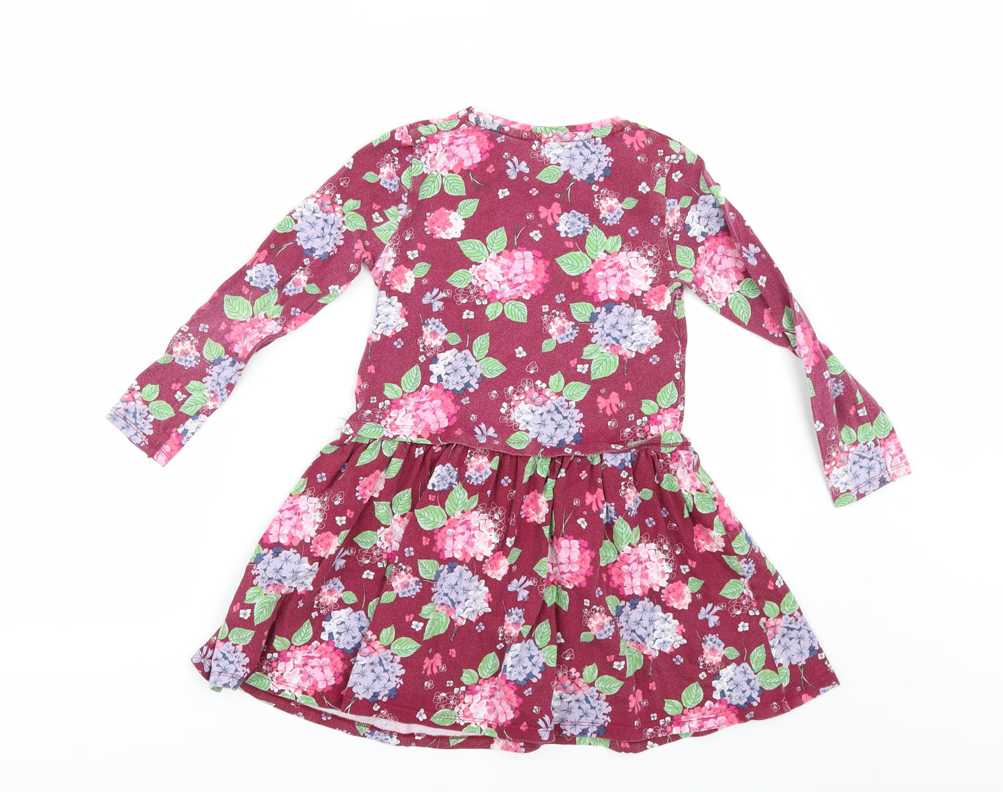 F&F Girls Red Floral  A-Line  Size 6-7 Years