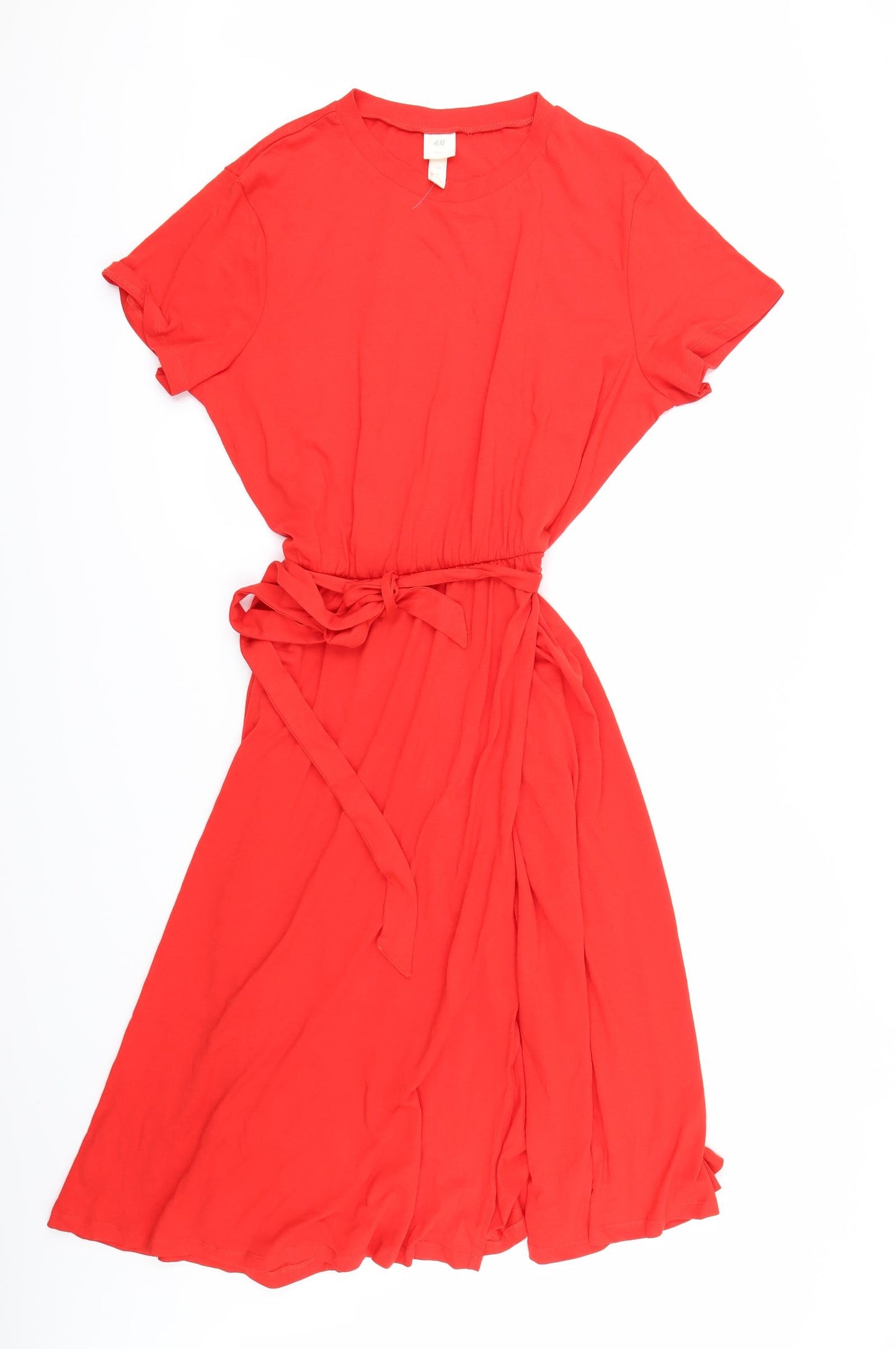 H&M Womens Red   Fit & Flare  Size L
