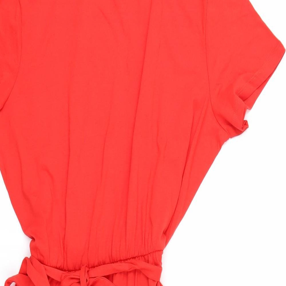 H&M Womens Red   Fit & Flare  Size L