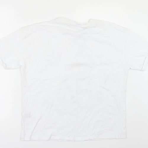 Primark Womens White   Basic T-Shirt Size S  - Disney Christmas