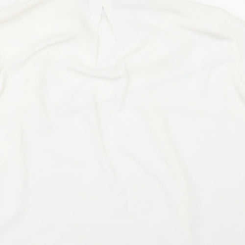 H&M Womens White   Tunic Blouse Size 14