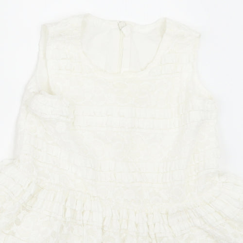 Matalan Girls White   A-Line  Size 12-18 Months