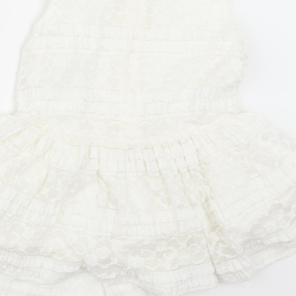 Matalan Girls White   A-Line  Size 12-18 Months