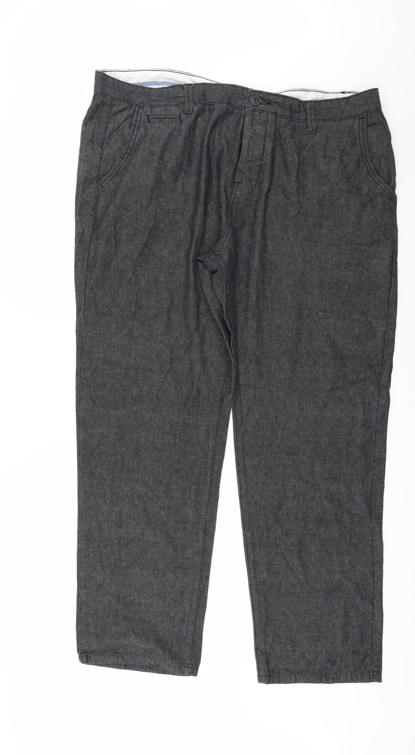 George Mens Grey   Trousers  Size 42 L31 in