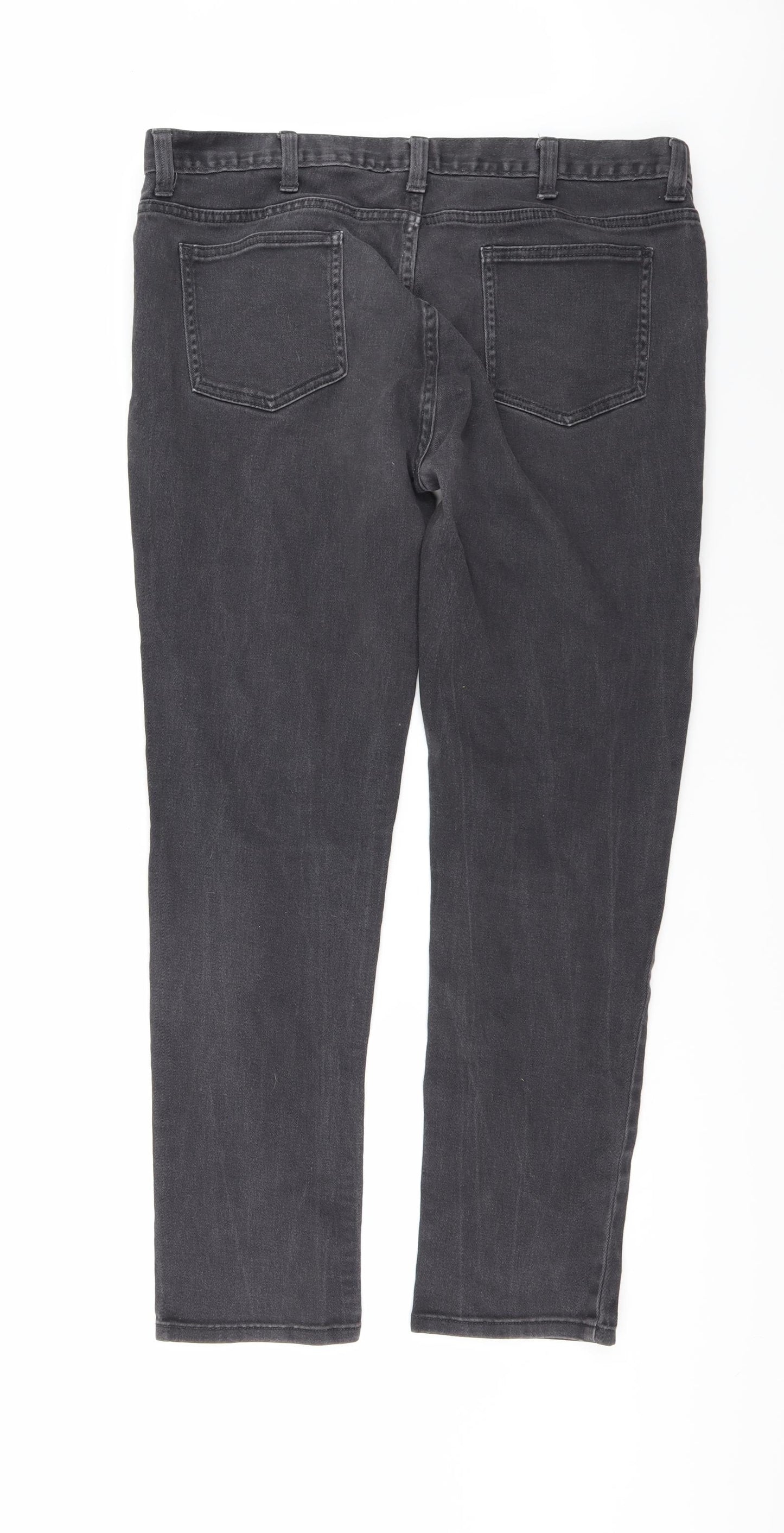 Denim & Co. Mens Black  Denim Straight Jeans Size 38 in L30 in