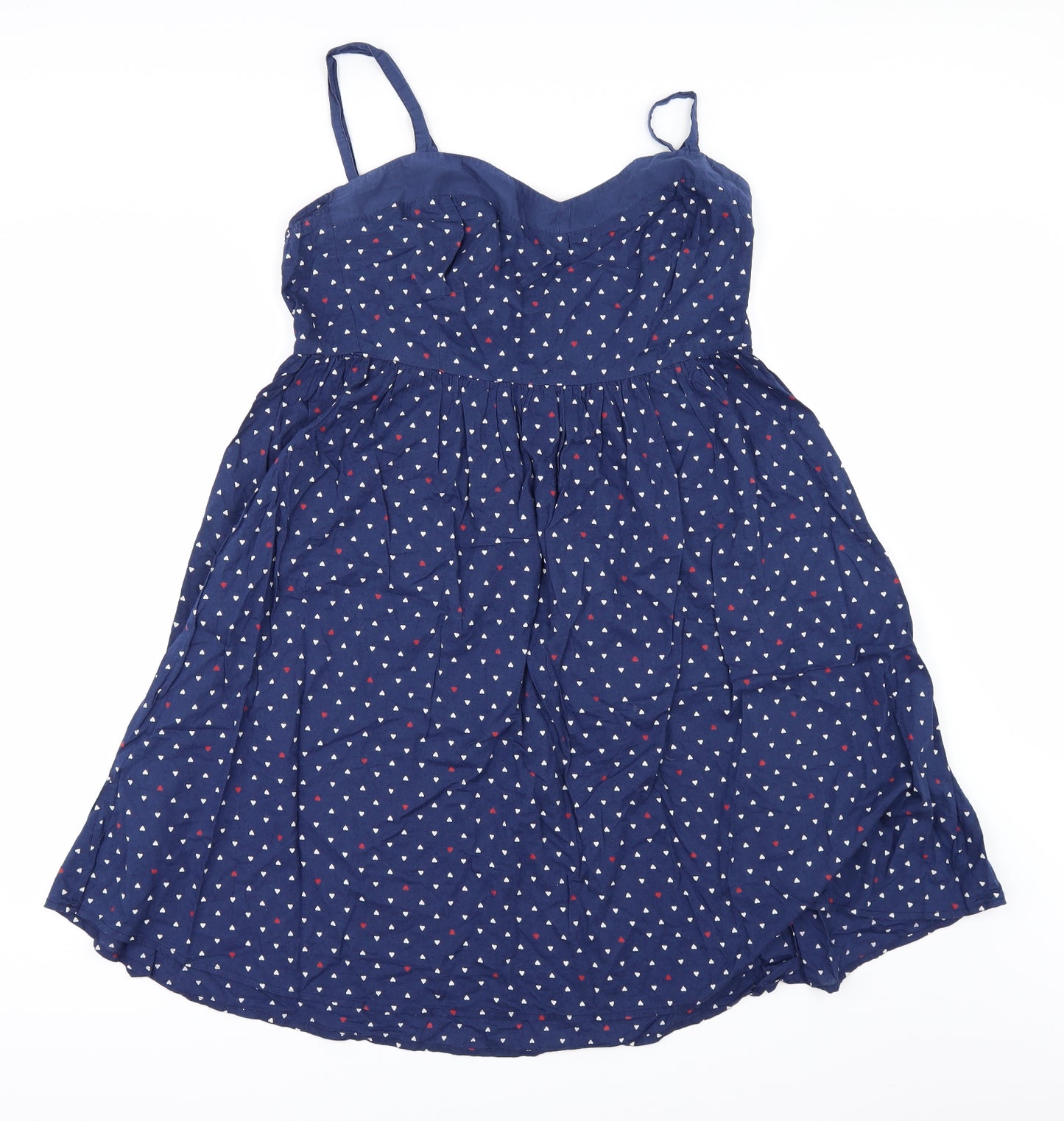 George Womens Blue Geometric  A-Line  Size 18
