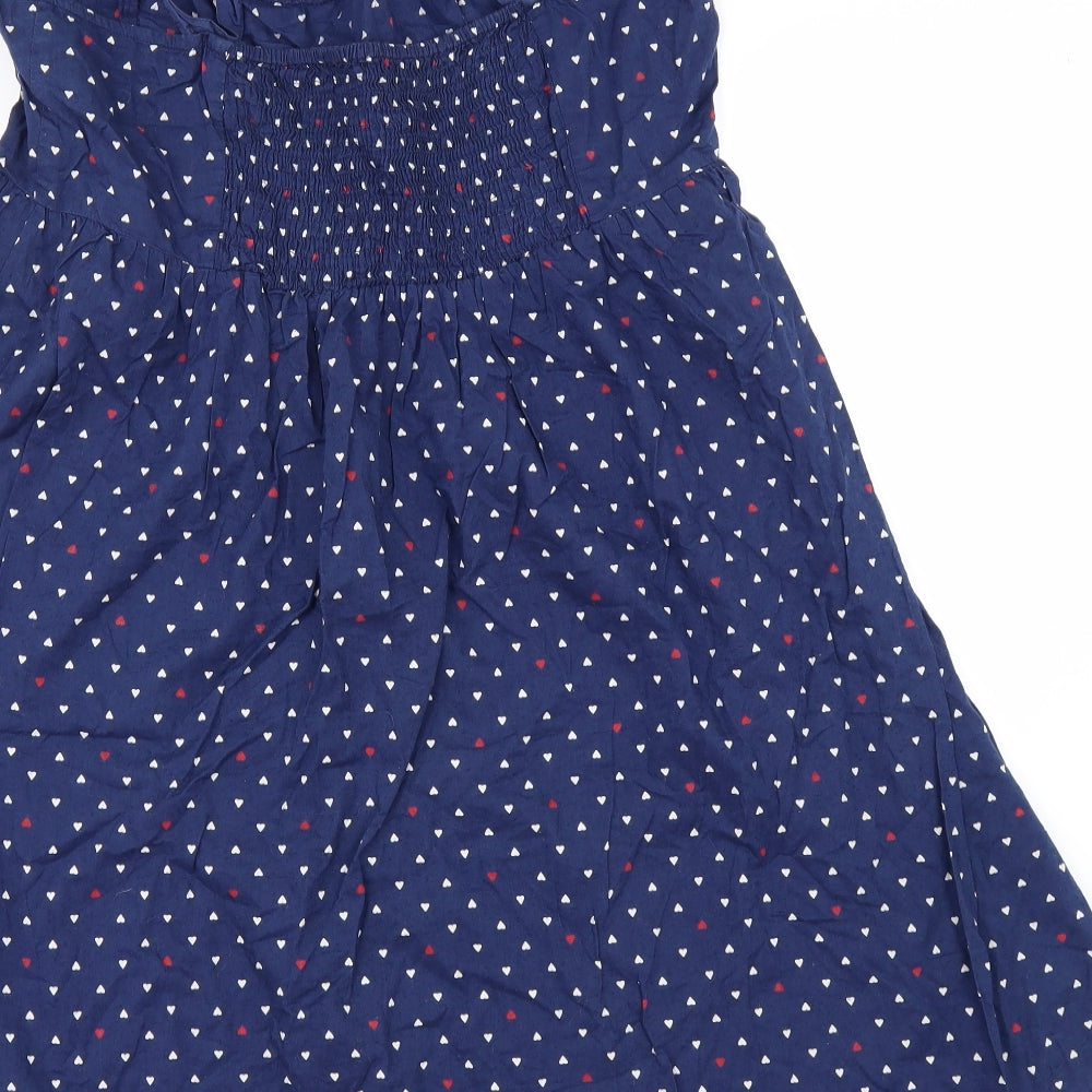 George Womens Blue Geometric  A-Line  Size 18