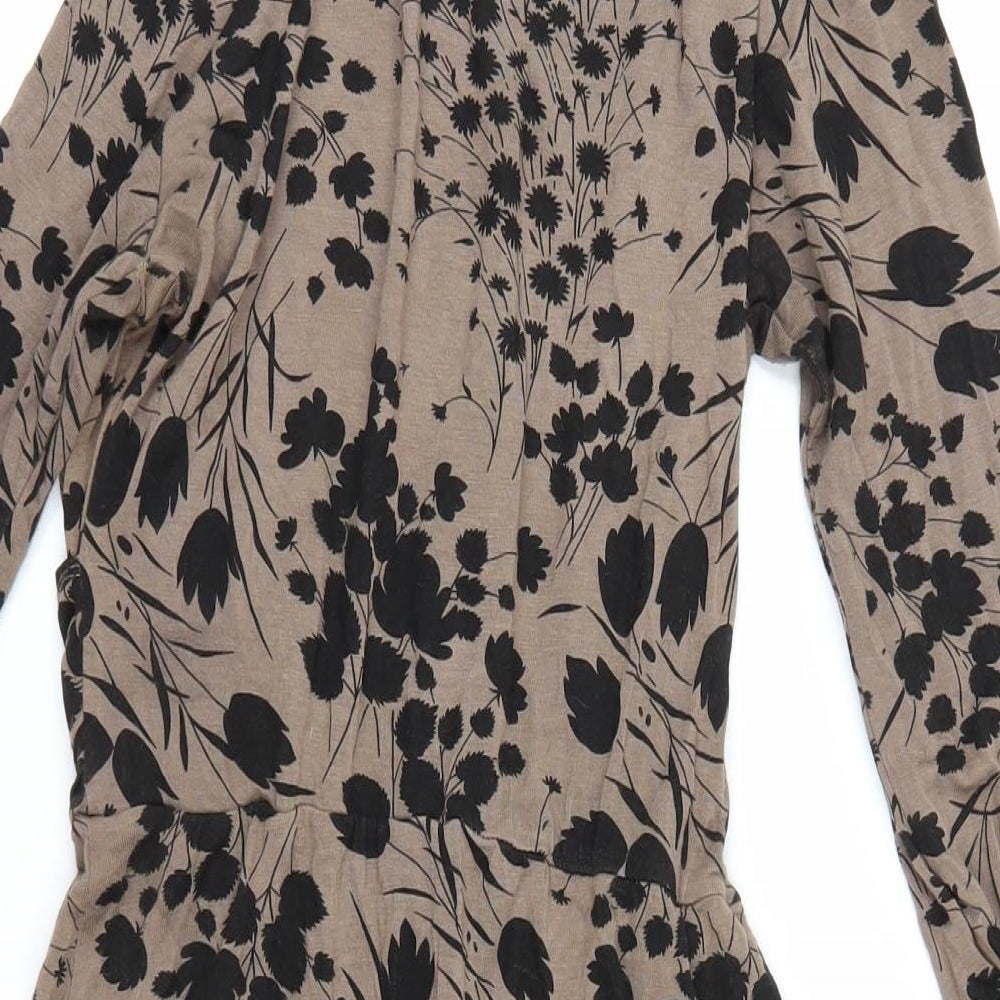 Primark Womens Beige Floral  Pencil Dress  Size 8