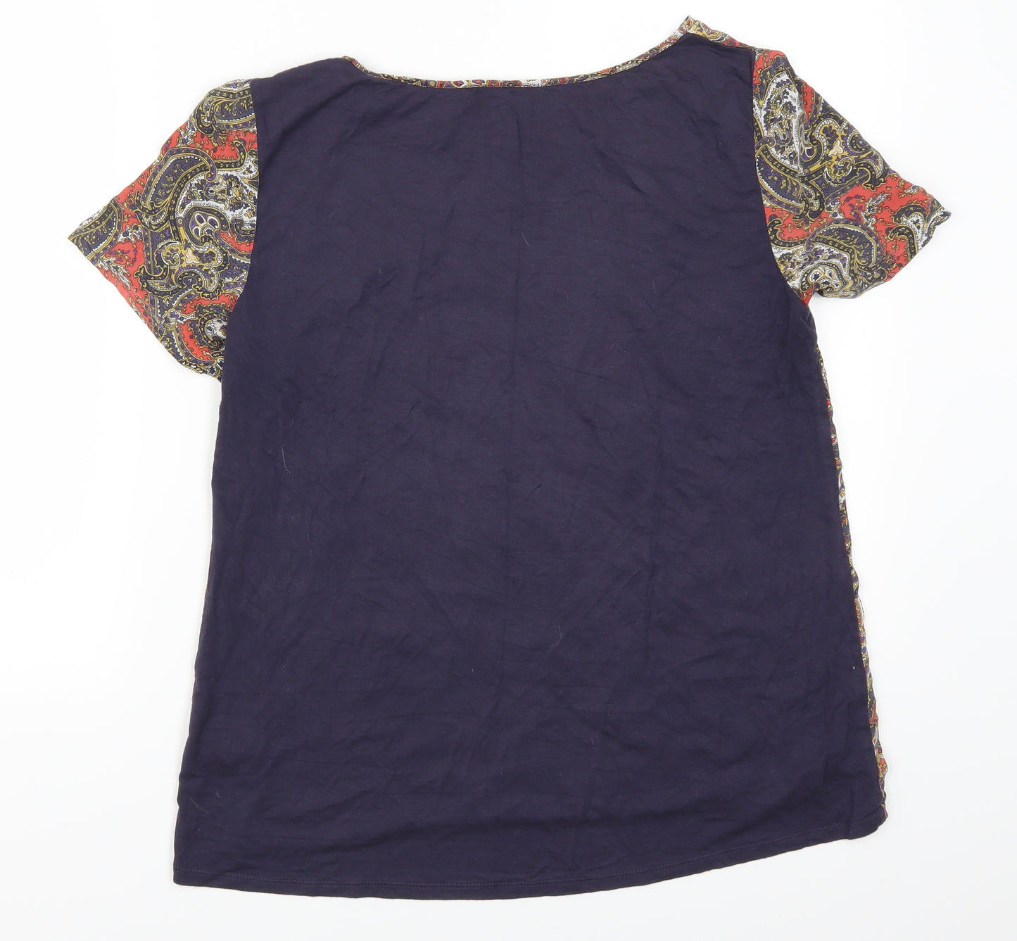 Phase Eight Womens Blue Paisley  Basic T-Shirt Size 12