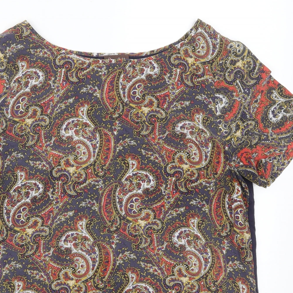 Phase Eight Womens Blue Paisley  Basic T-Shirt Size 12