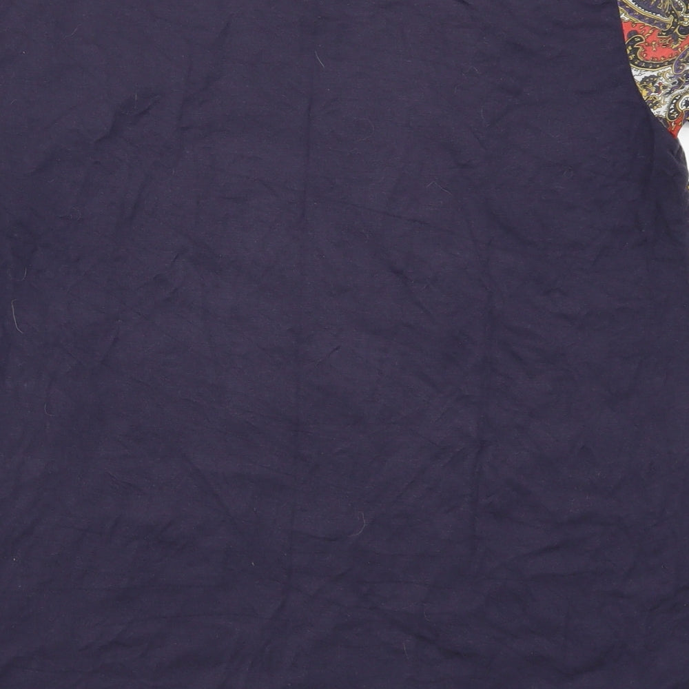Phase Eight Womens Blue Paisley  Basic T-Shirt Size 12