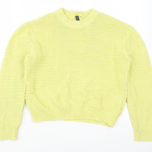 H&M Womens Yellow   Pullover Jumper Size M