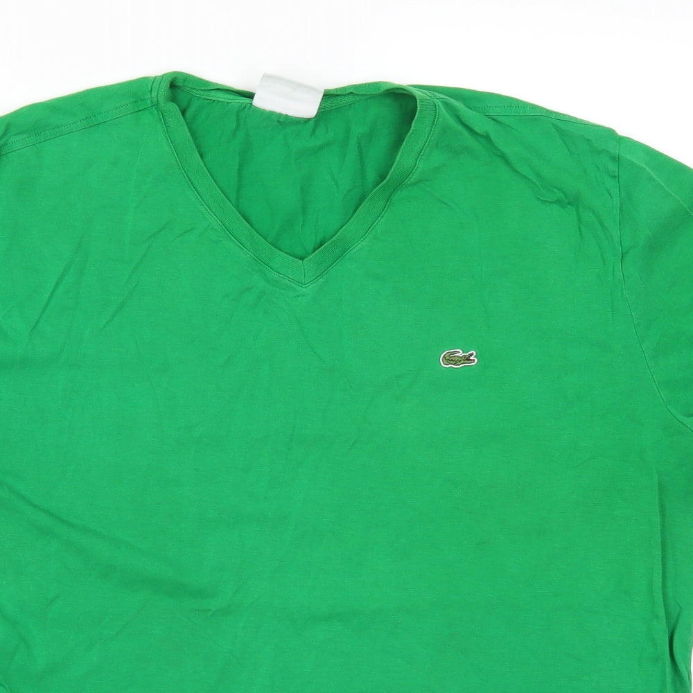 Lacoste Mens Green    T-Shirt Size L