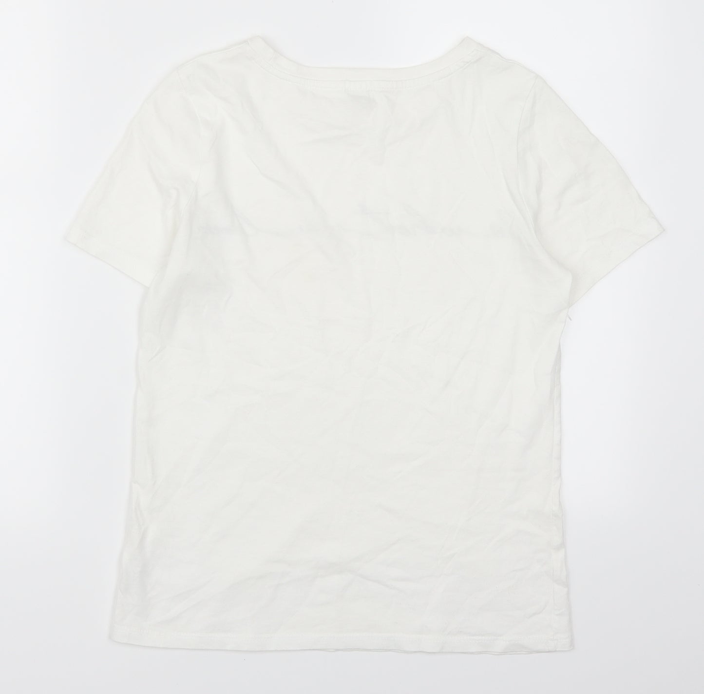 River Island Womens White   Basic T-Shirt Size 6  - Do what you love