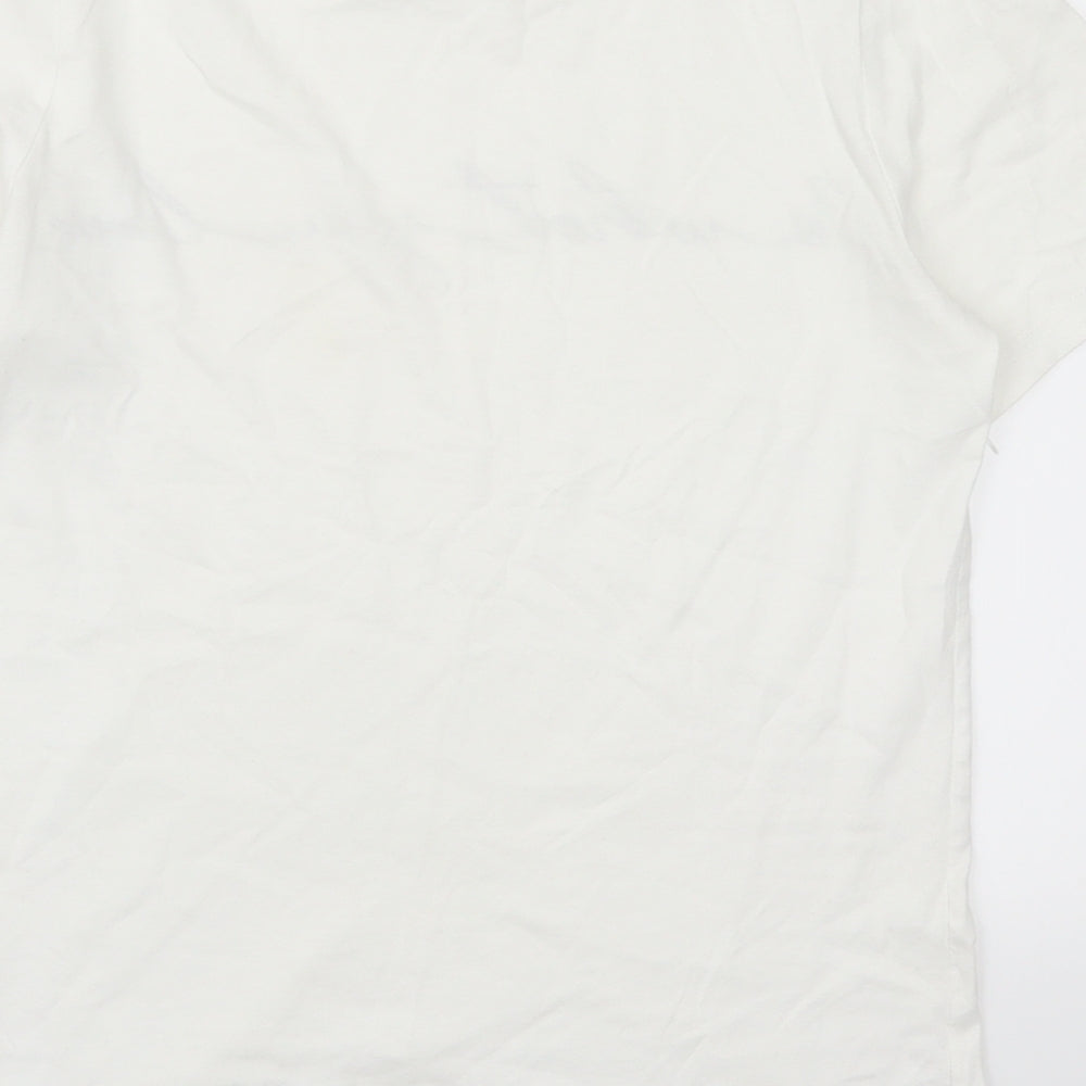 River Island Womens White   Basic T-Shirt Size 6  - Do what you love