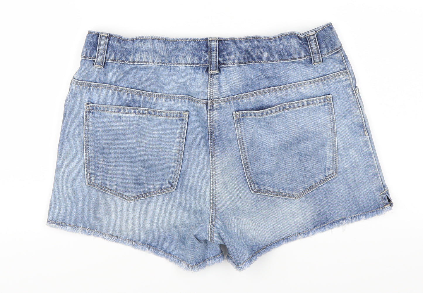 NEXT Girls Blue  Denim Cut-Off Shorts Size 14 Years