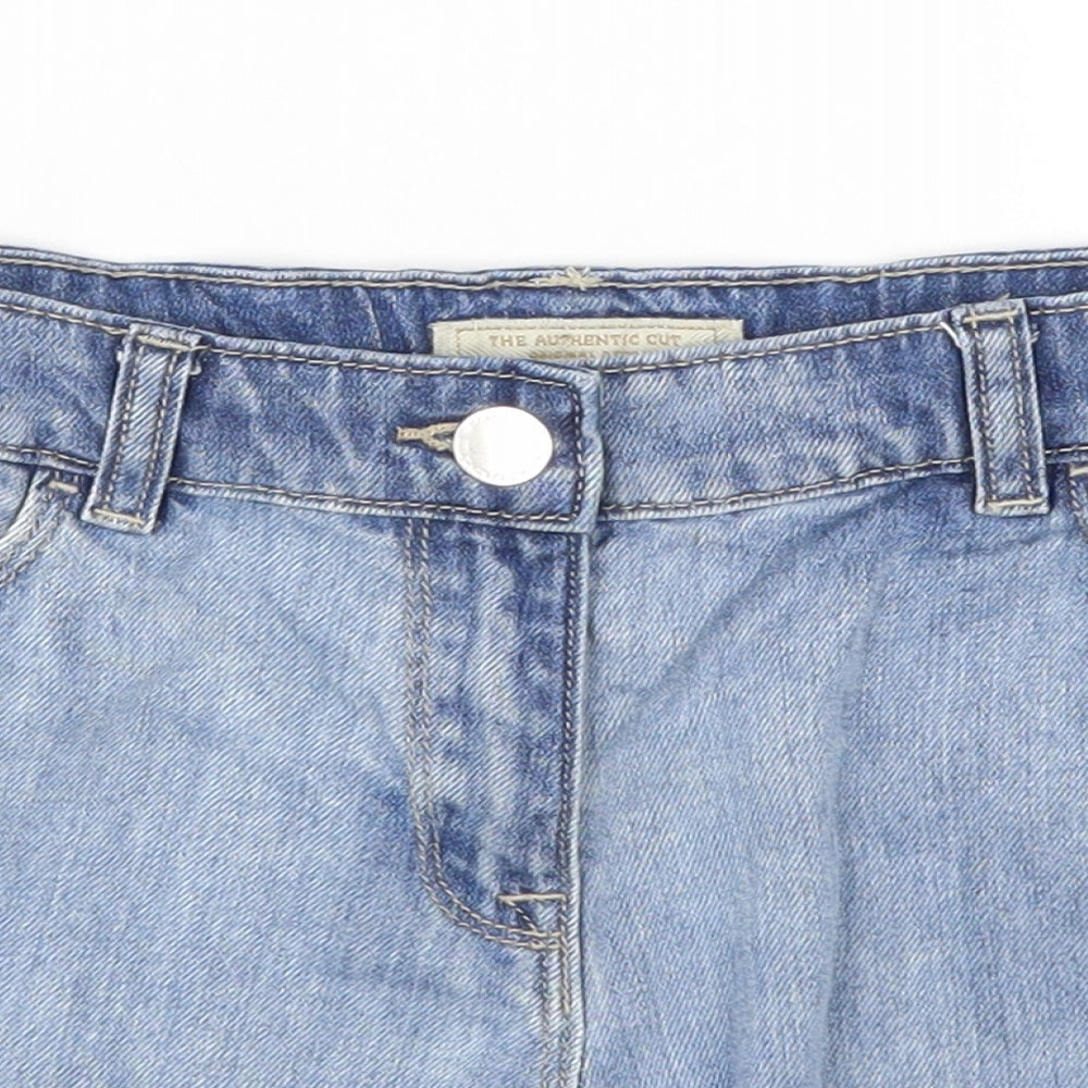 NEXT Girls Blue  Denim Cut-Off Shorts Size 14 Years