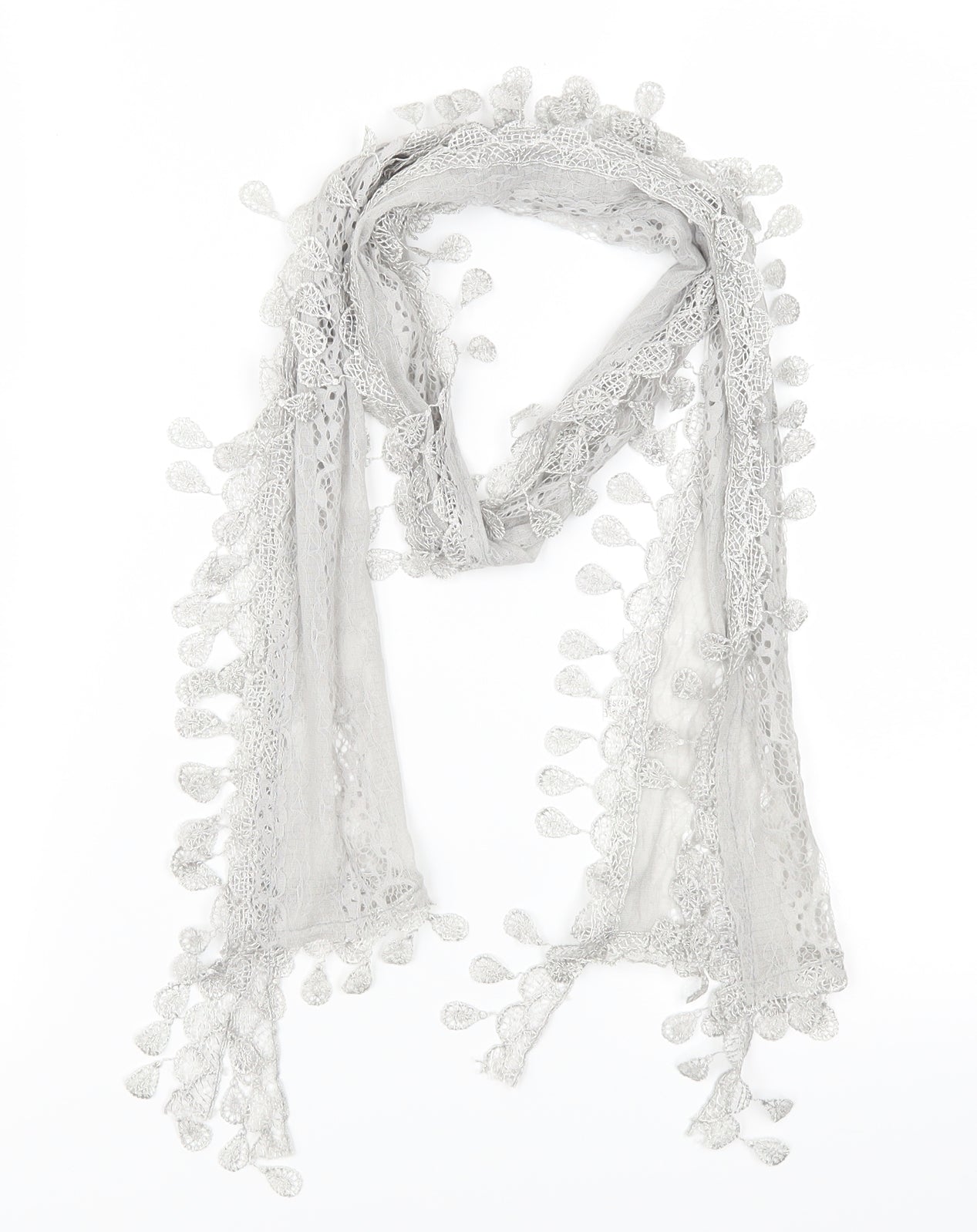 Preworn Womens Grey    Scarf