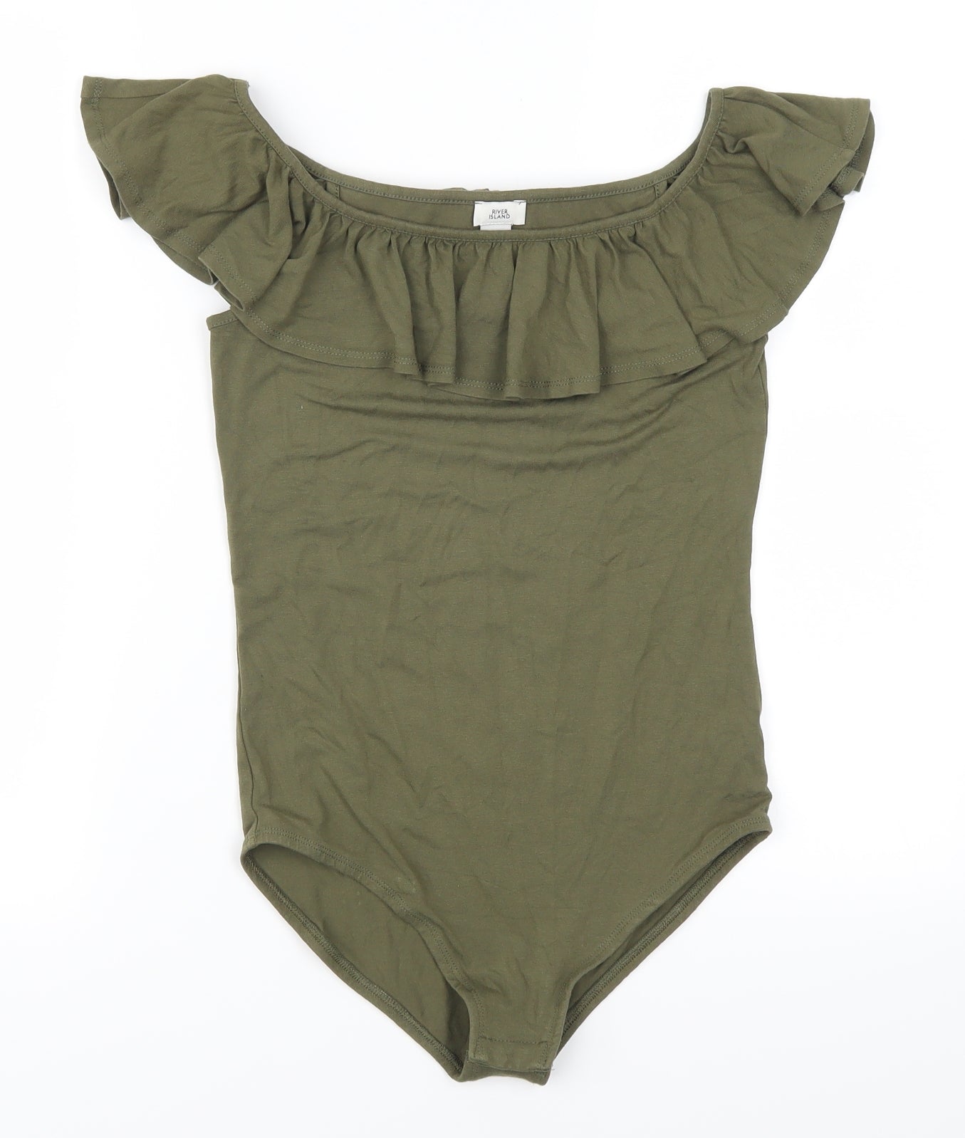 River Island Girls Green   Bodysuit One-Piece Size 11-12 Years