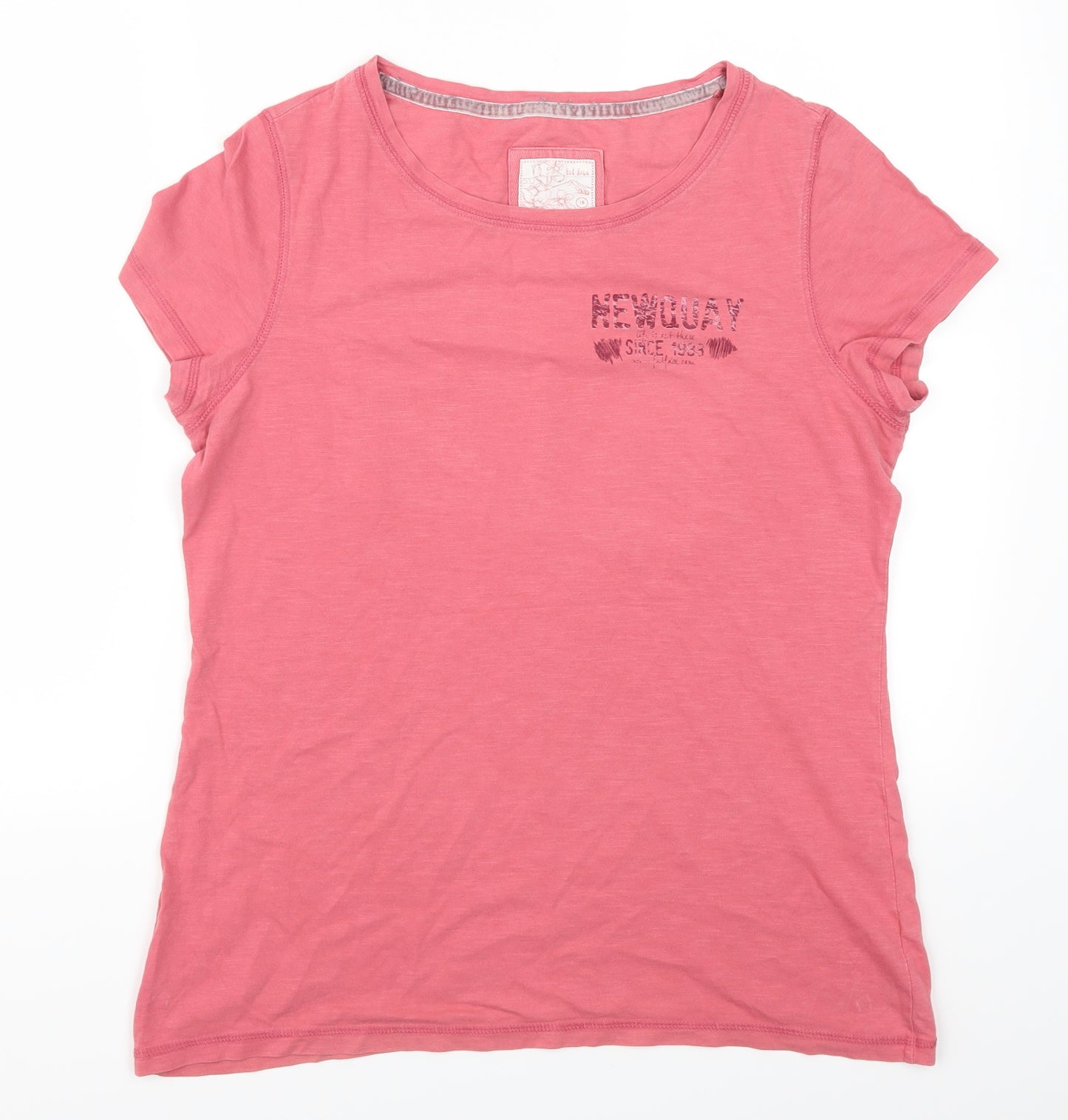 Fat Face Womens Pink   Basic T-Shirt Size 16  - Newquay