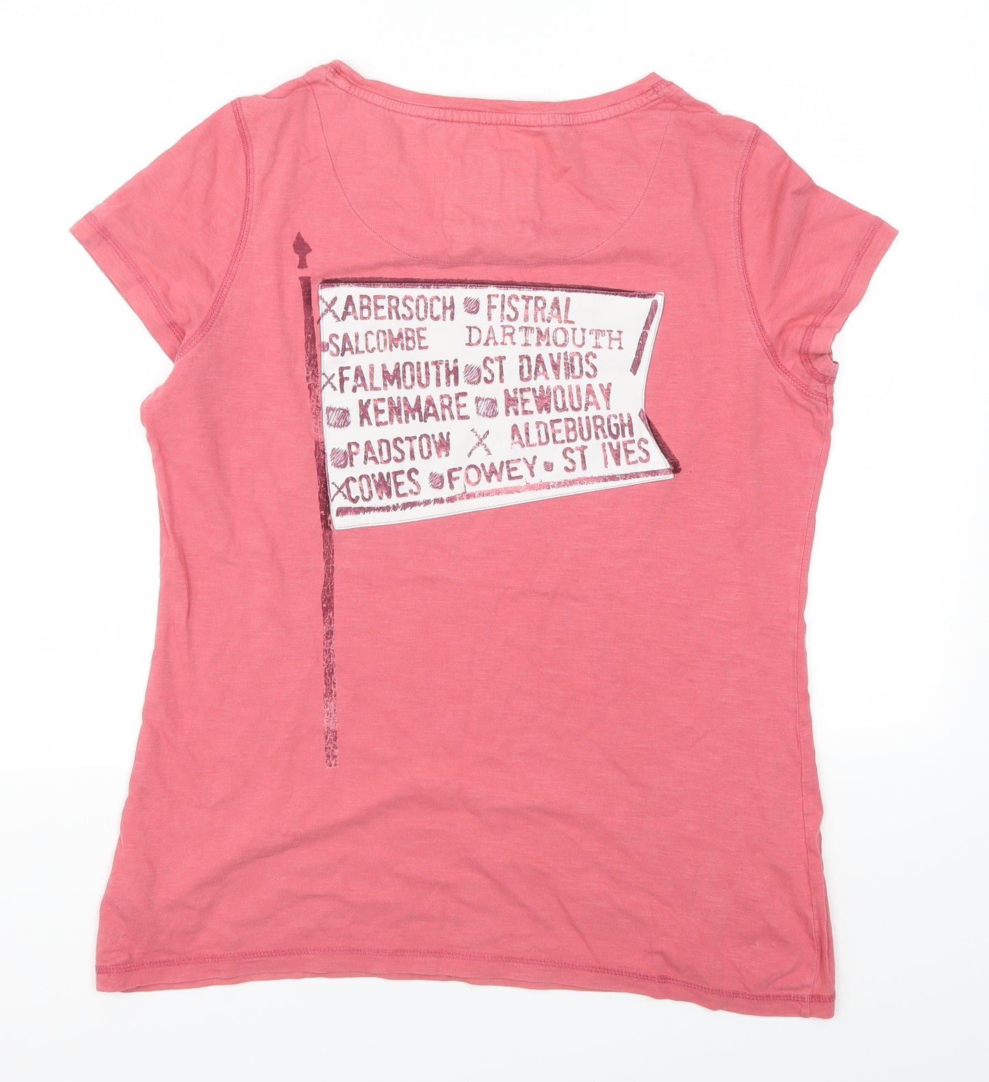 Fat Face Womens Pink   Basic T-Shirt Size 16  - Newquay