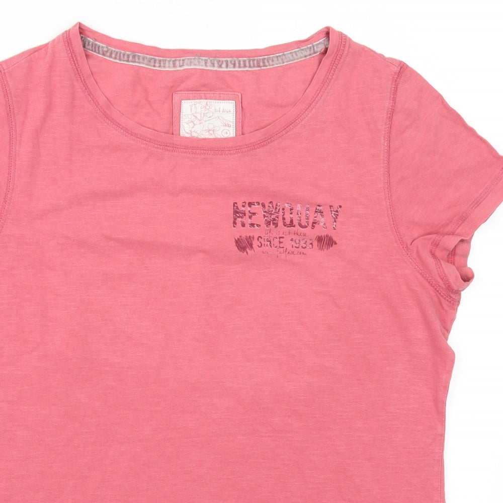 Fat Face Womens Pink   Basic T-Shirt Size 16  - Newquay