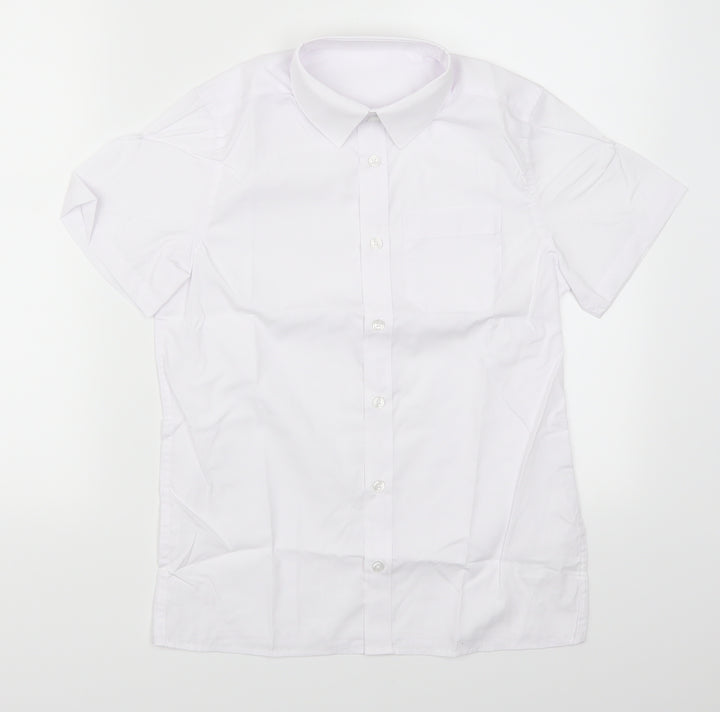 F&F Boys White   Basic Button-Up Size 10-11 Years