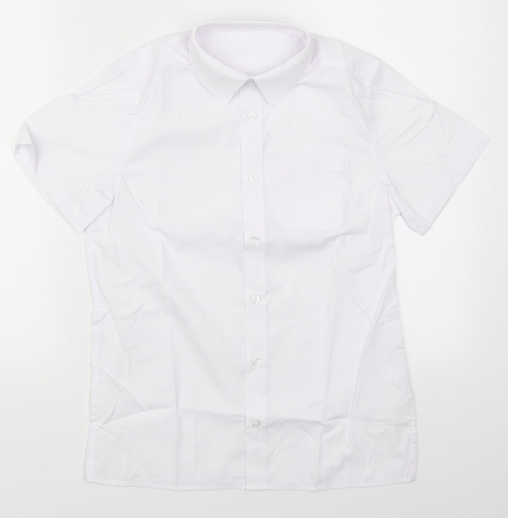 F&F Boys White   Basic Button-Up Size 10-11 Years