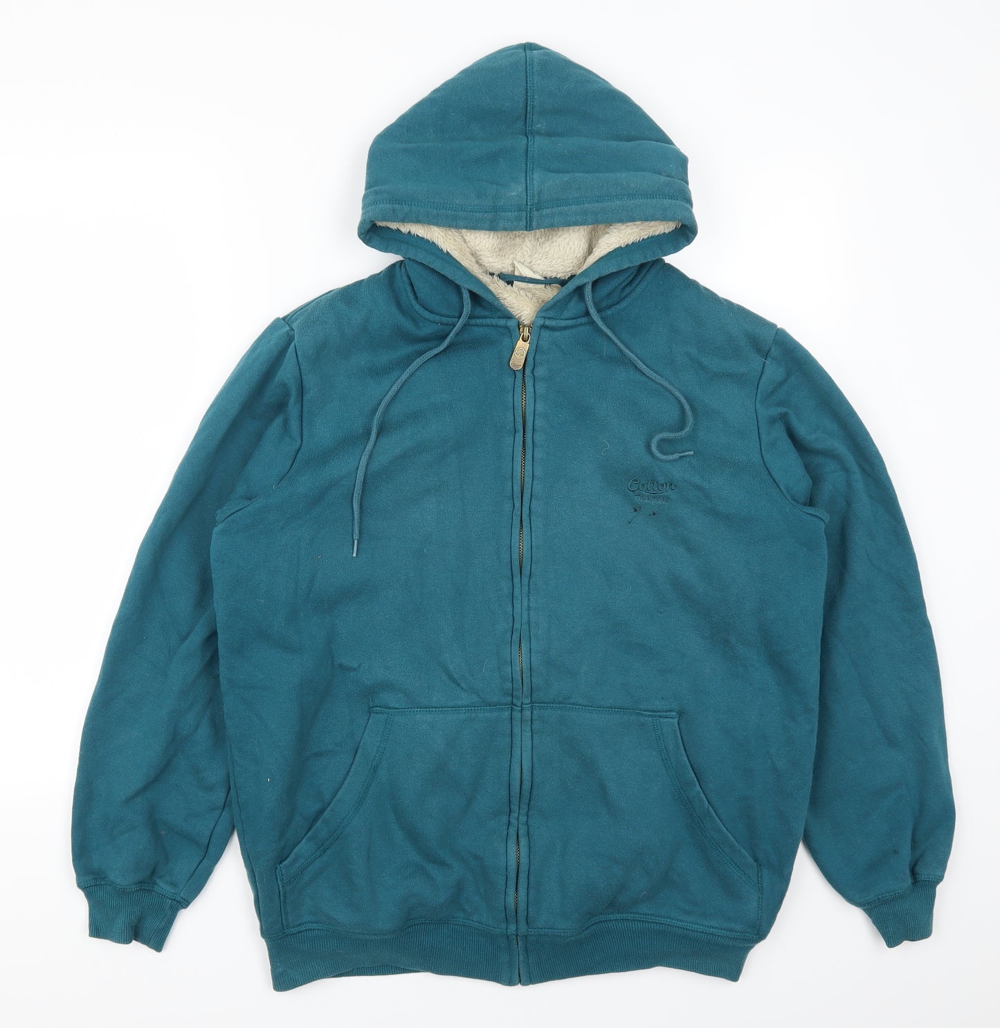 Cotton Traders Mens Blue   Full Zip Hoodie Size M