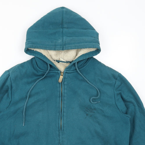 Cotton Traders Mens Blue   Full Zip Hoodie Size M