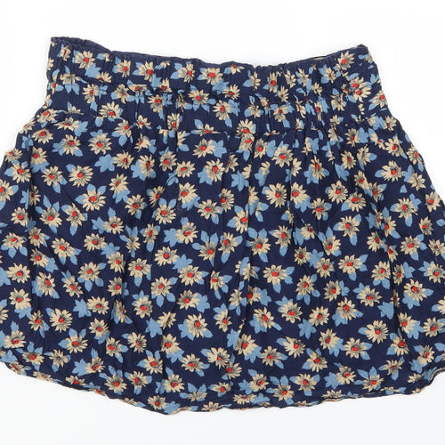 Atmosphere Womens Blue Floral  Skater Skirt Size 14