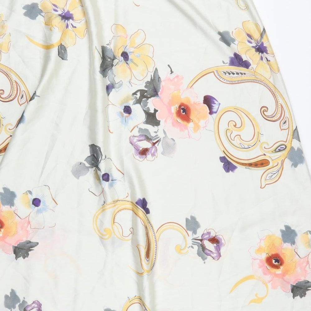 Per Una Womens White Floral  Maxi Skirt Size 18