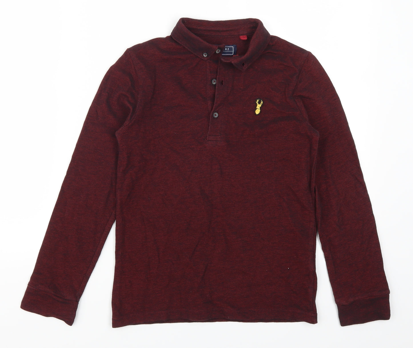 NEXT Boys Red   Basic Polo Size 9 Years  - Burgundy