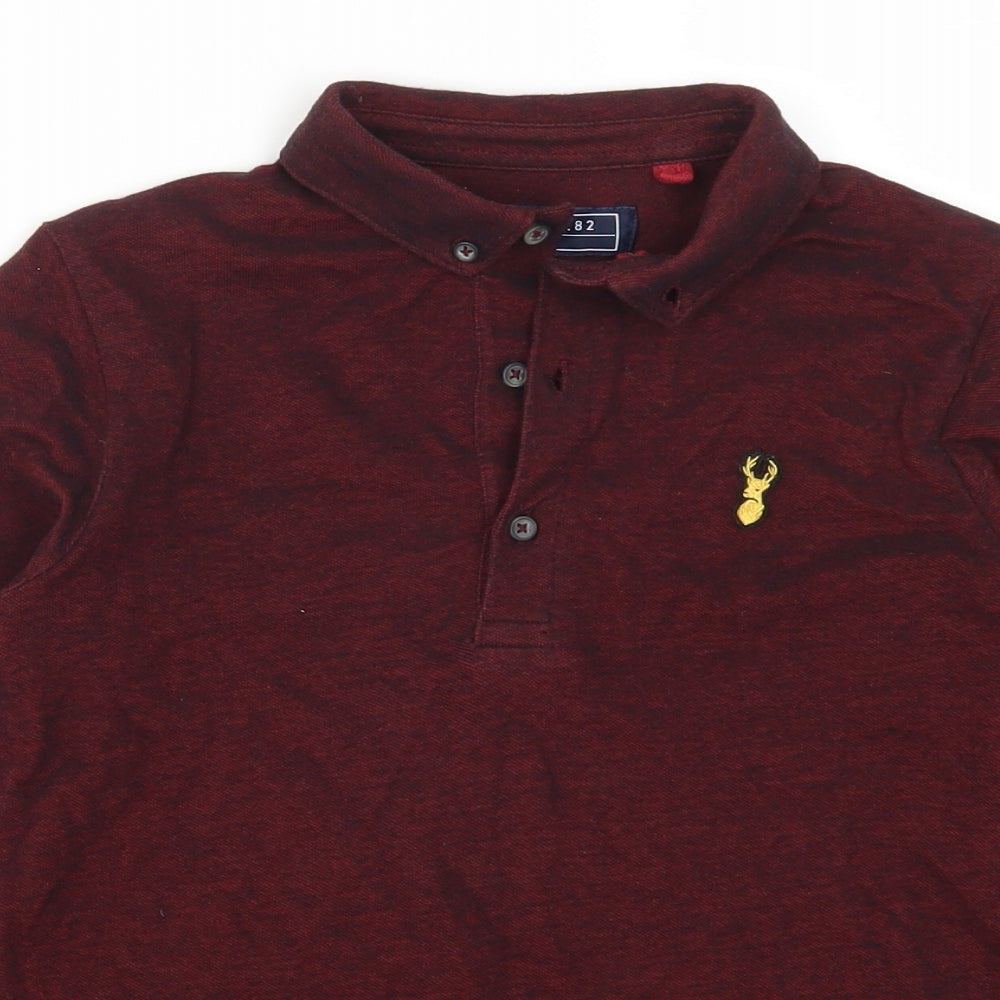 NEXT Boys Red   Basic Polo Size 9 Years  - Burgundy