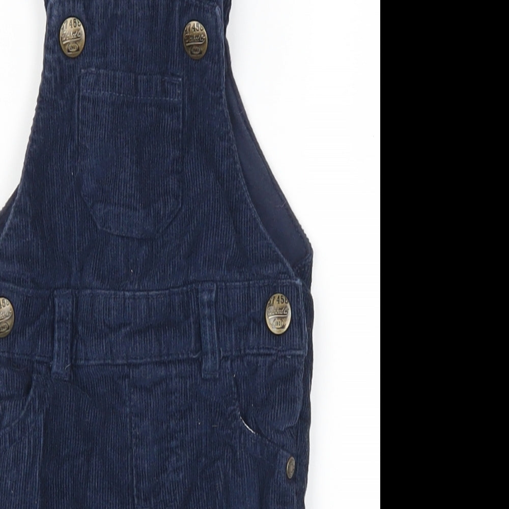 F&F Baby Blue  Corduroy Dungaree One-Piece Size 0-3 Months