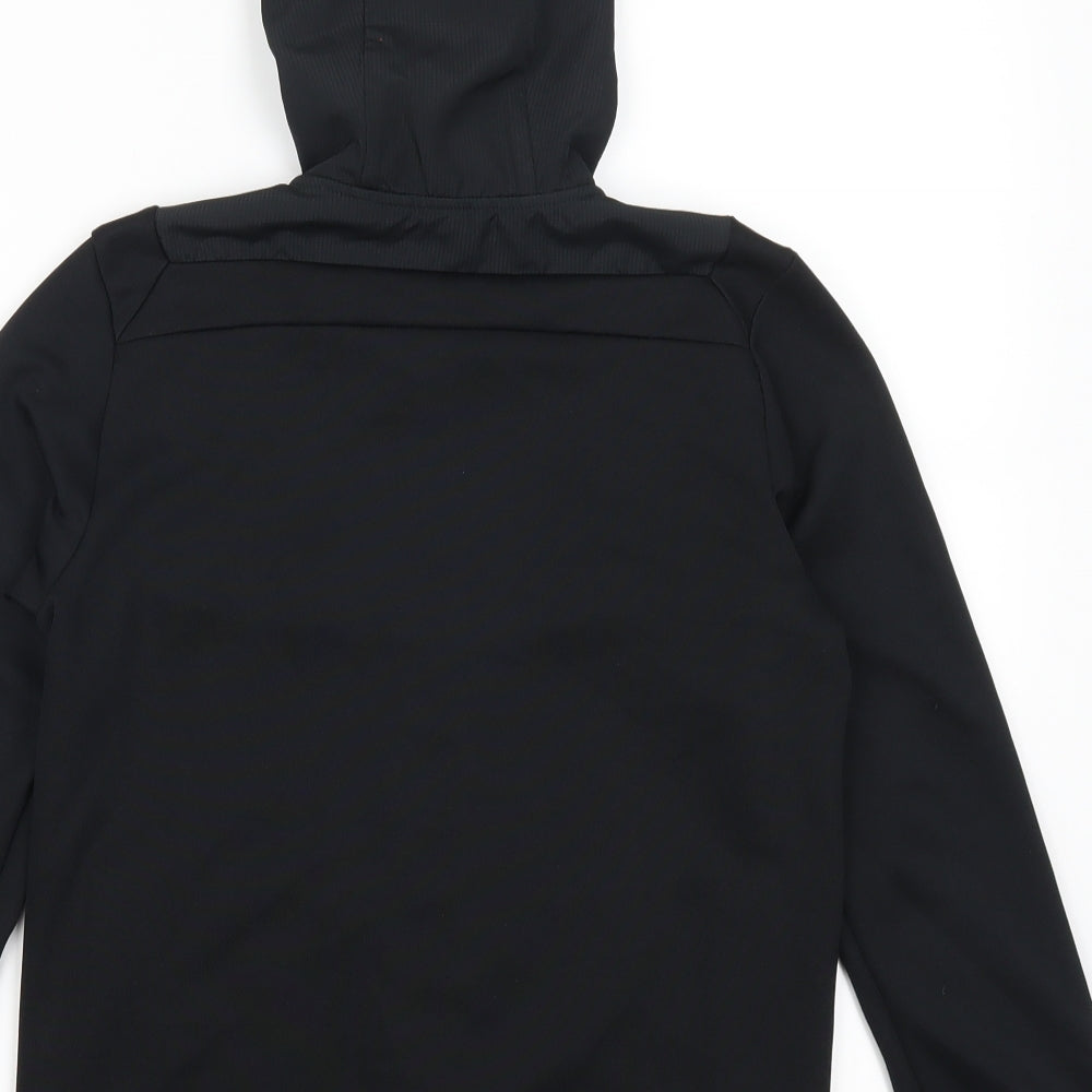 adidas Boys Black   Jacket  Size 9-10 Years