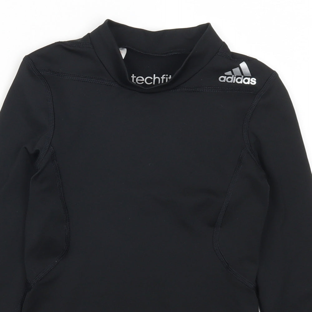 adidas Boys Black   Basic T-Shirt Size 7-8 Years