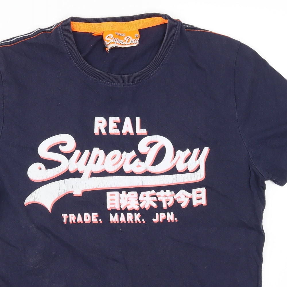 Superdry Mens Blue    T-Shirt Size L
