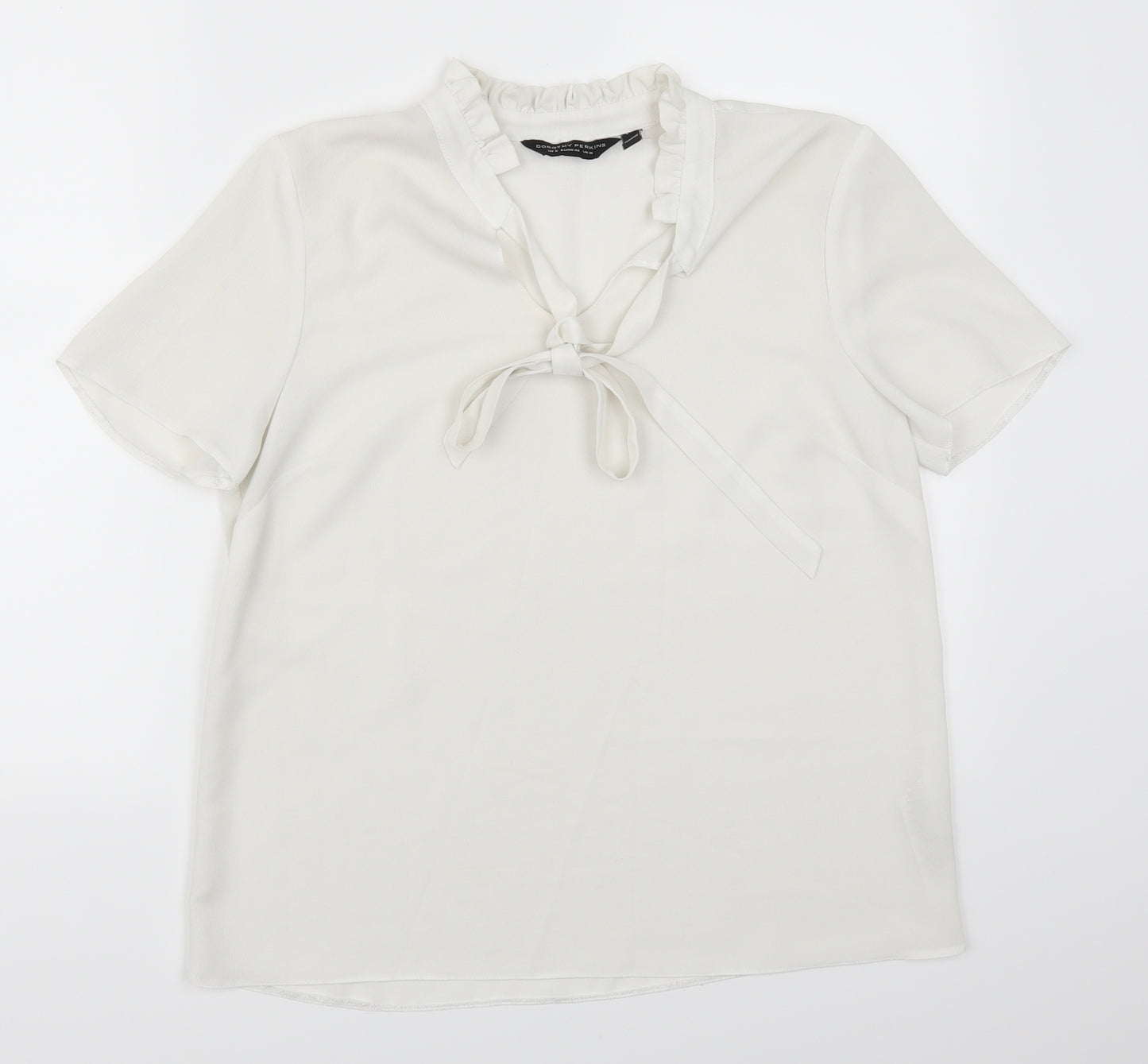 Dorothy Perkins Womens White   Basic Blouse Size 12
