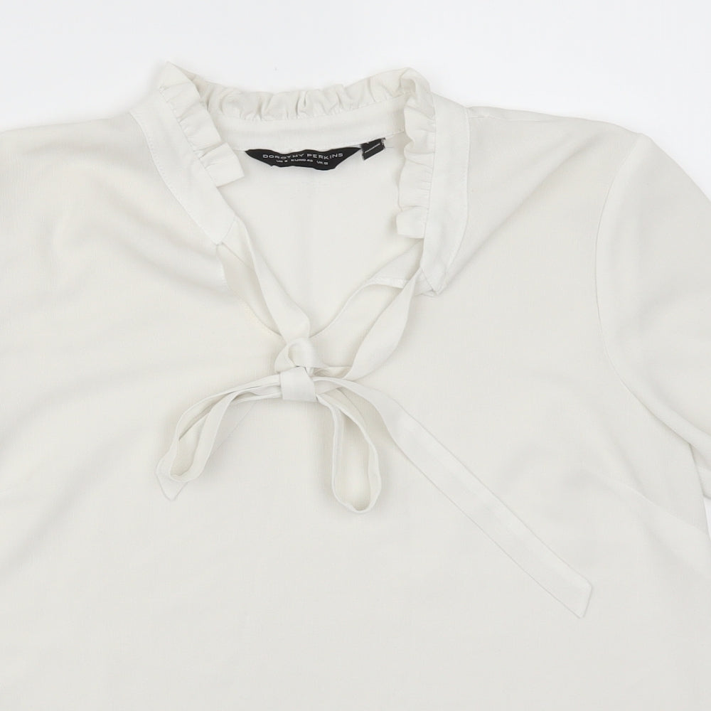 Dorothy Perkins Womens White   Basic Blouse Size 12