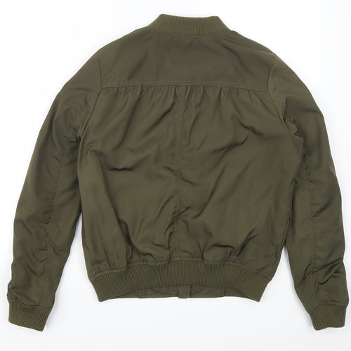 River Island Womens Green   Bomber Jacket Jacket Size 12