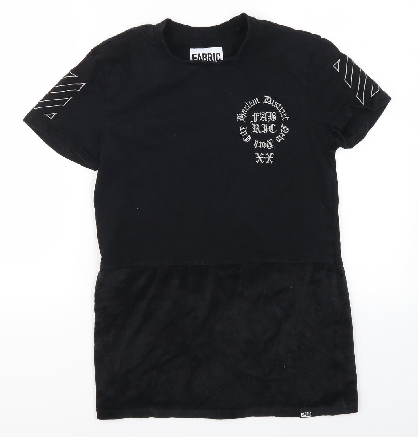 Fabric Womens Black   Basic T-Shirt Size XS  - Harlem District