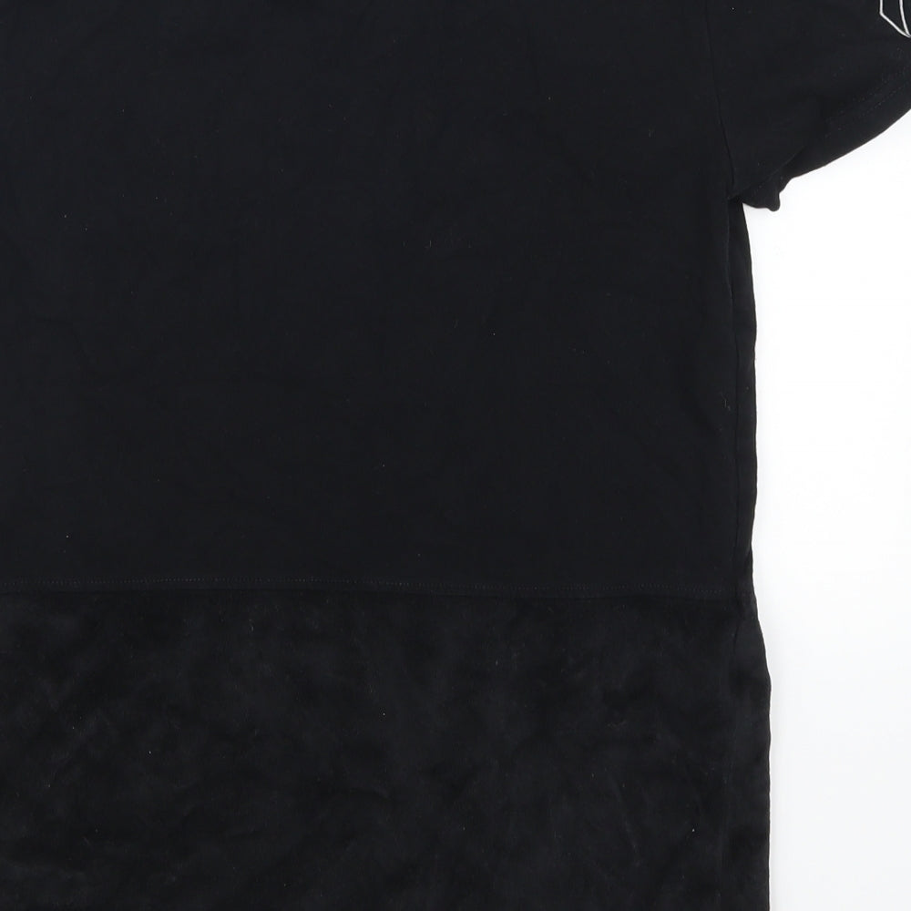 Fabric Womens Black   Basic T-Shirt Size XS  - Harlem District