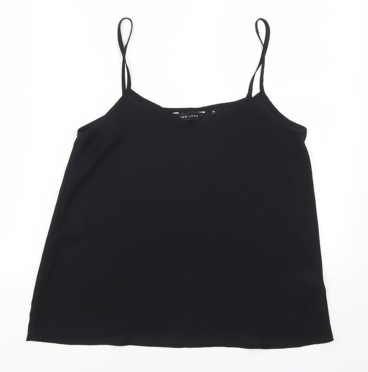 New Look Womens Black Basic Tank Size 8